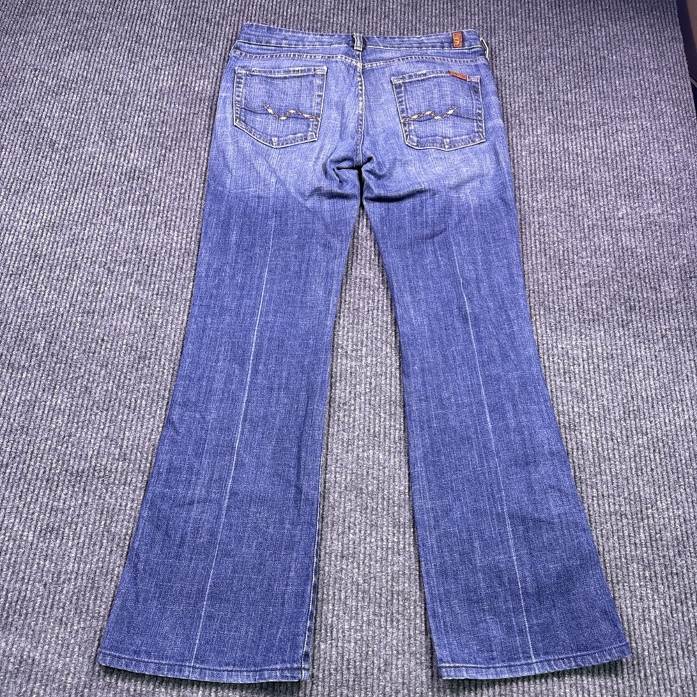 7 For All Mankind Bootcut 30X31 Medium Wash Jeans VTG   low rise - Picture 9 of 11
